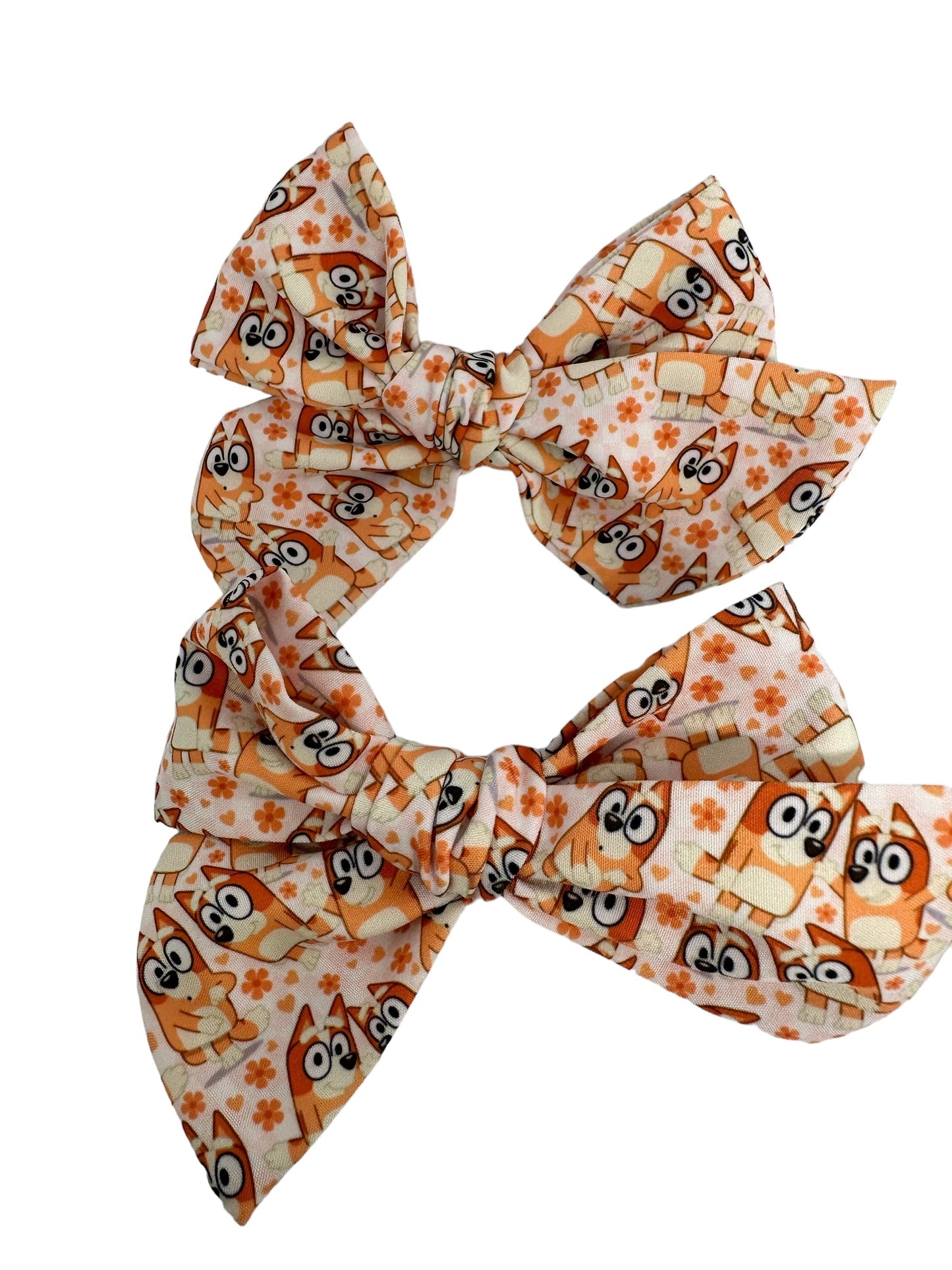 5 INCH HAND -TIED BOWS Bluey