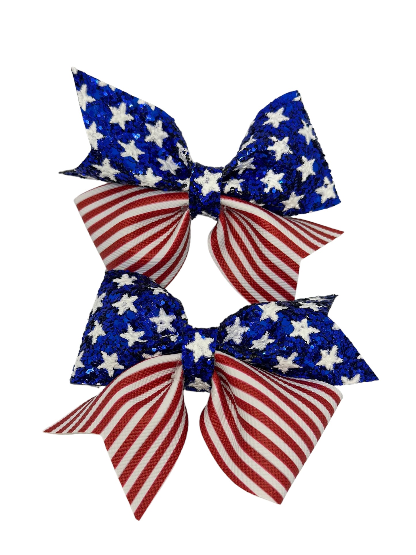 Girls 4th of July Hair Bows, Independence Day Bows, Red, white and Blue Bows