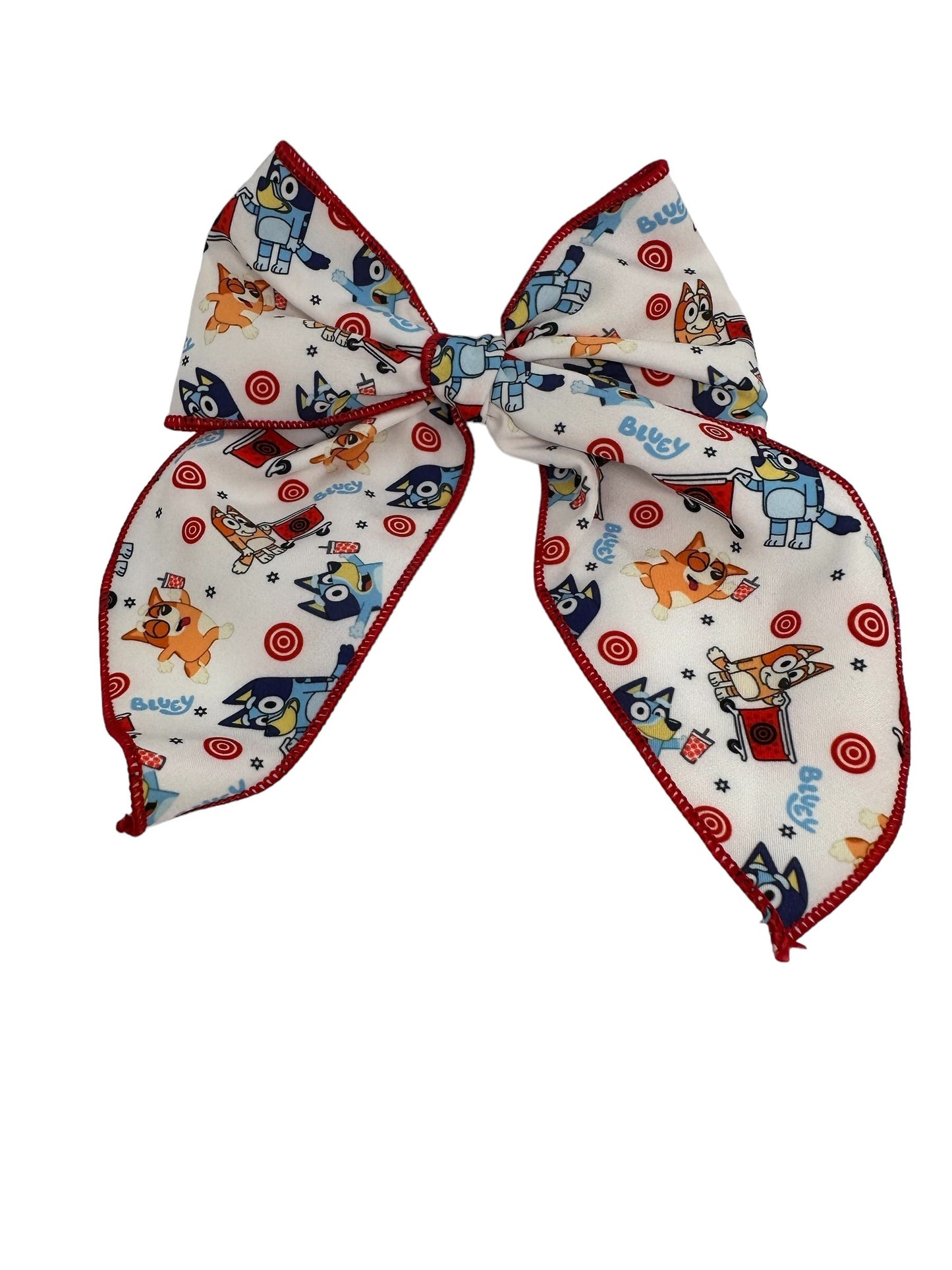 Girls Fable bows, Girls Sailor Bows, Character Bows, Disney Bows, Bluey Bows, Serged edge bow, Cotton Bows, Cute Girls bows