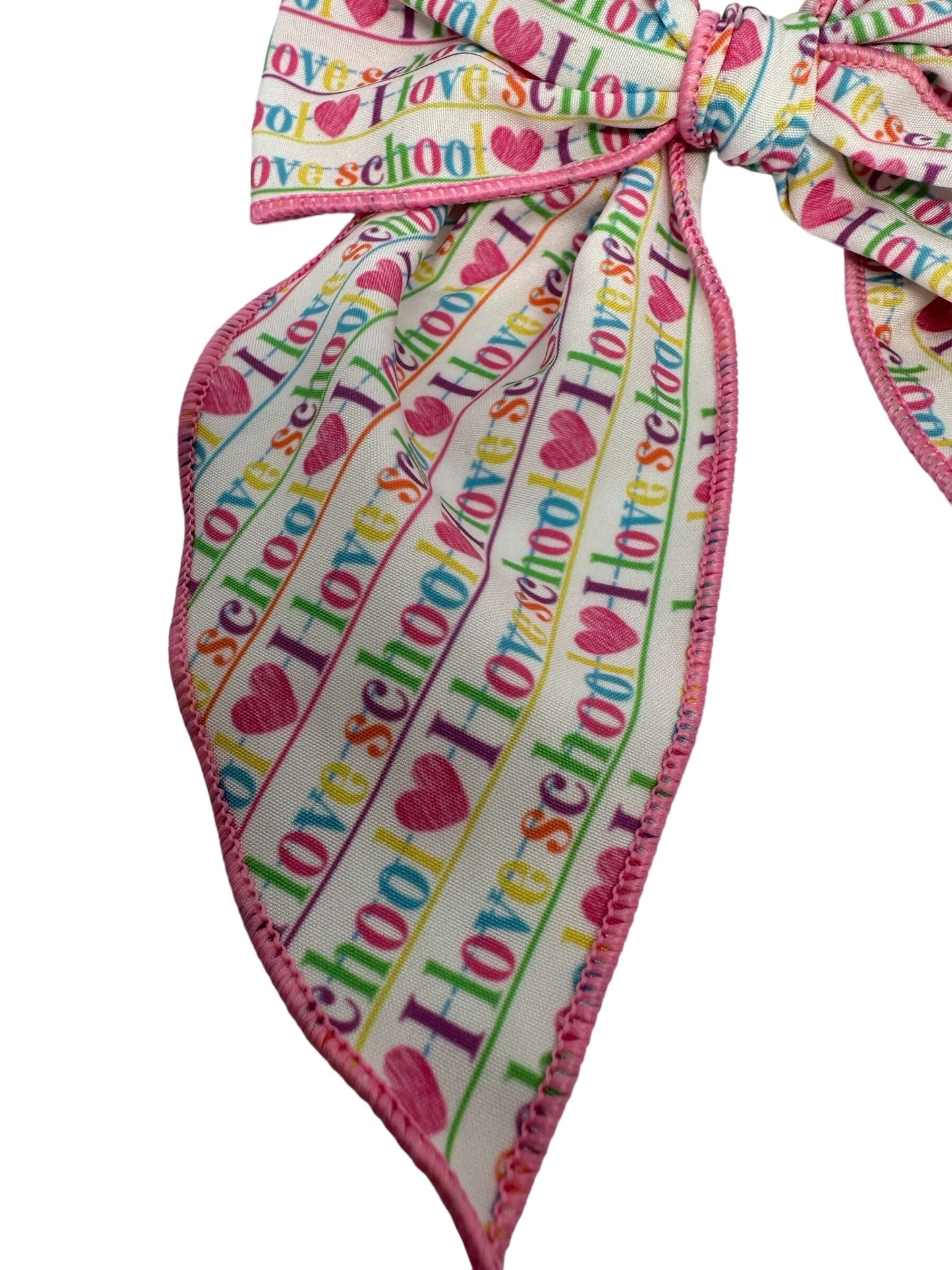 Back to School  Bow, Back to School I Love School Bow, School Sailor Bow, Hand-tied School Bows, I heart School Bow